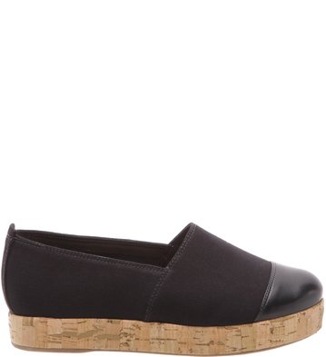 Alpargata Flat Multimaterial Preto