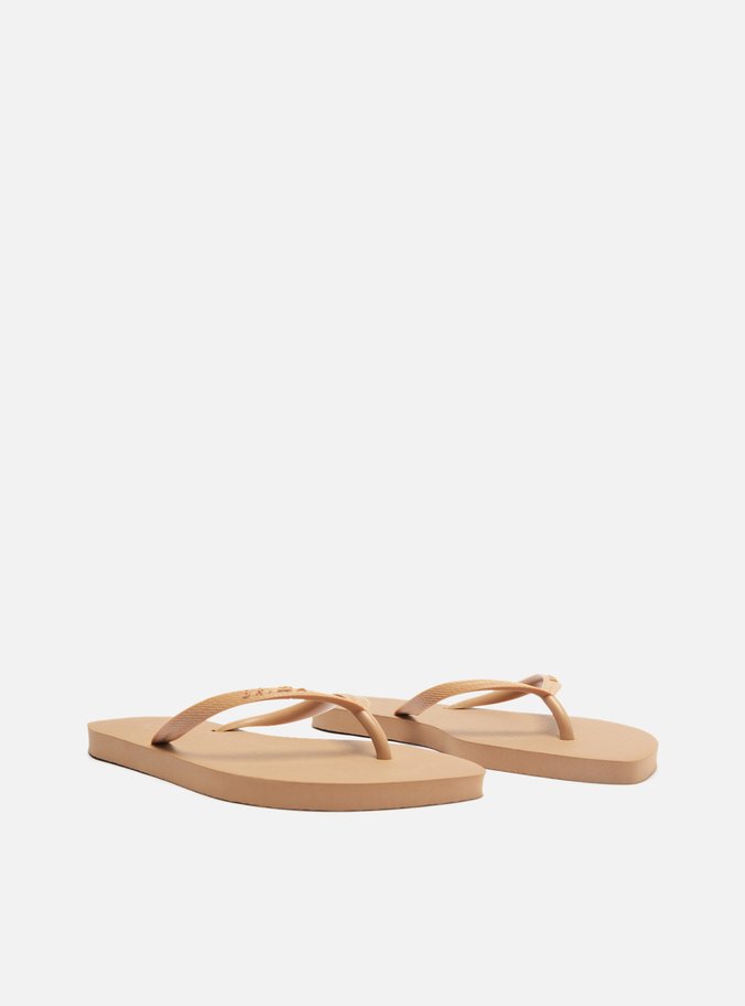 Chinelo de Dedo Nude Leaf Brizza