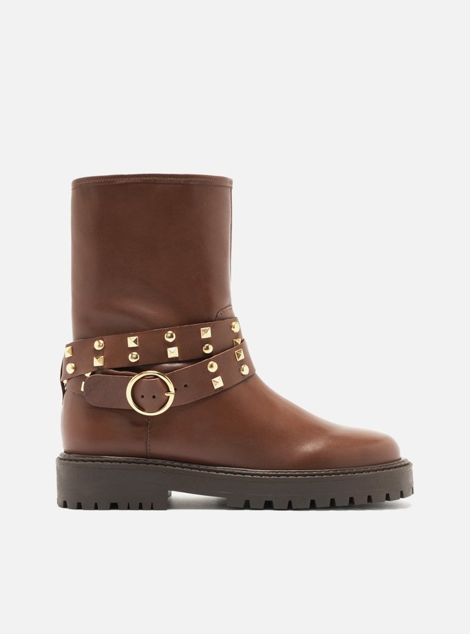 Bota Marrom Salto Baixo