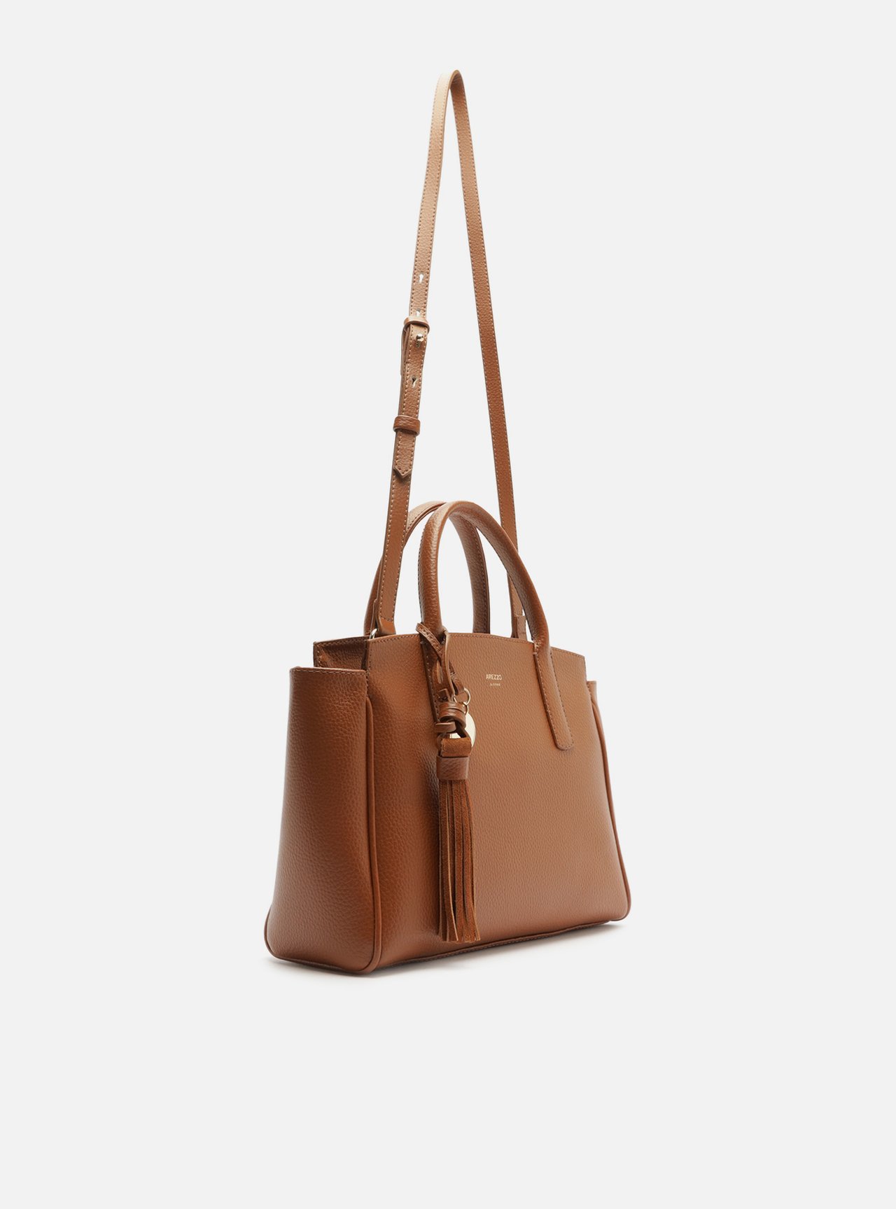 Bolsa Tote Marrom Textura Grande Charms — foto 5