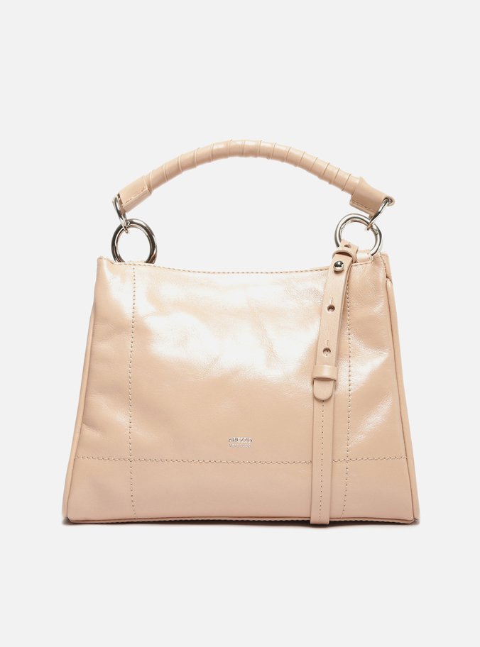 Bolsa Tote Bege Couro Livia Média