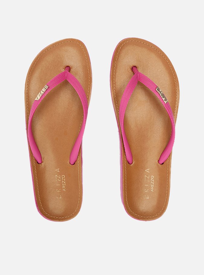 Chinelo de Dedo Roxo Orquídea Brizza Marrom