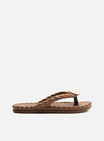 Chinelo Marrom Marrocos Metal Brizza