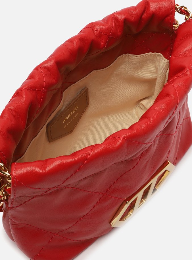 Bolsa Tiracolo Vermelha Couro Ester Pequena