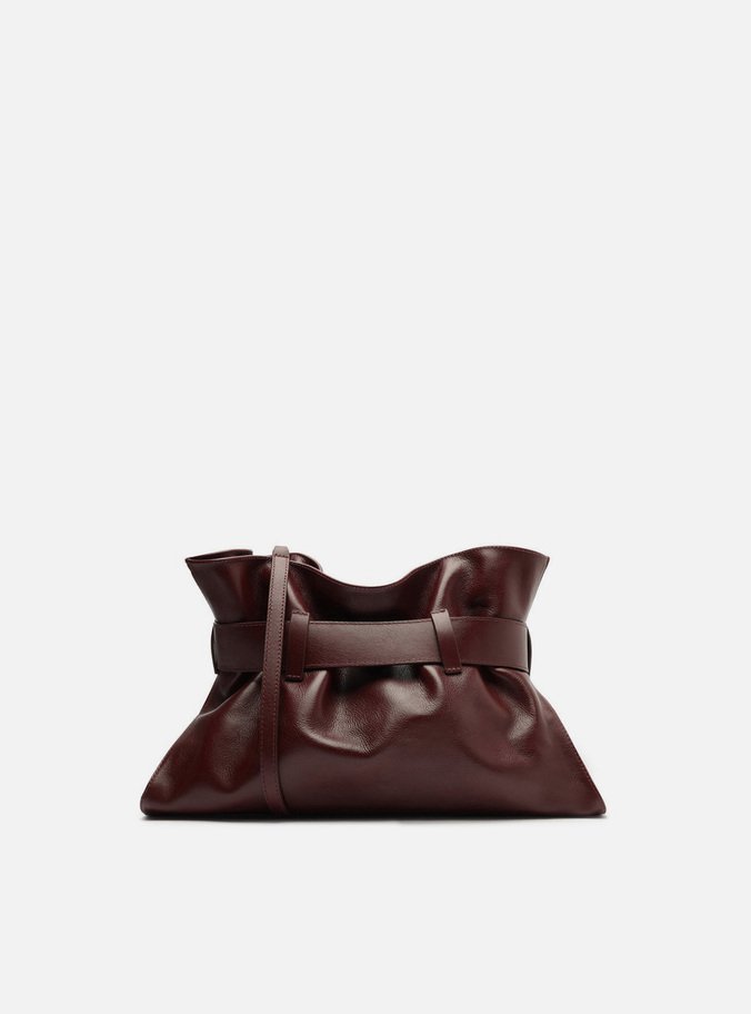 Bolsa Tiracolo Vermelha Couro Isa Média