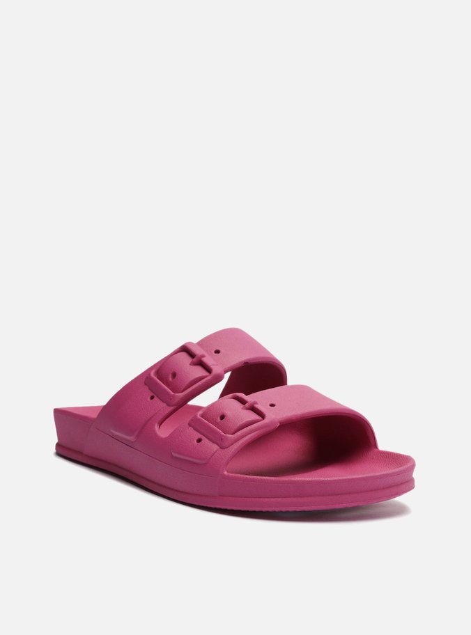 Chinelo Slide Roxo Fivelas Brizza