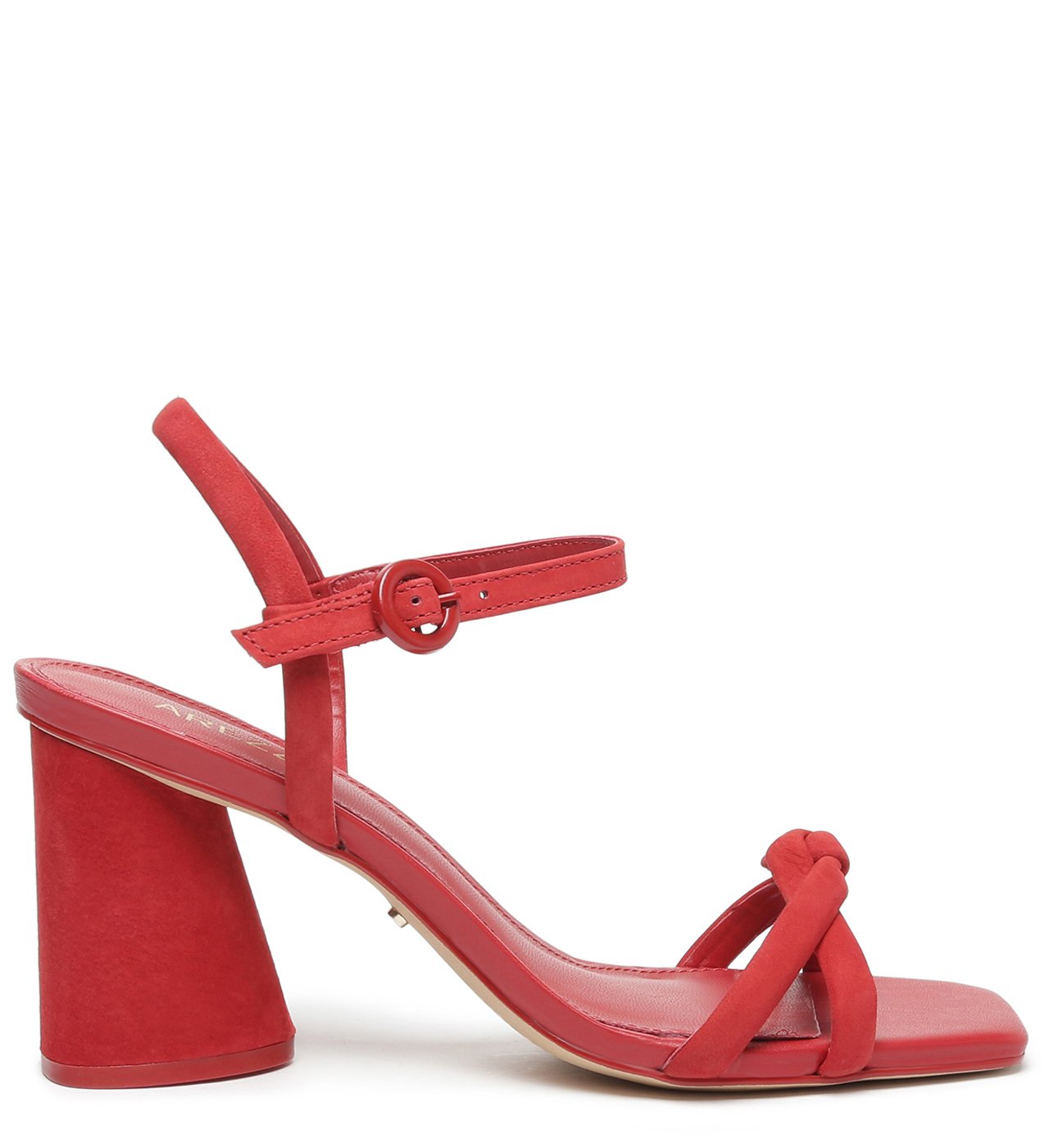 Sandalia salto bloco discount vermelha