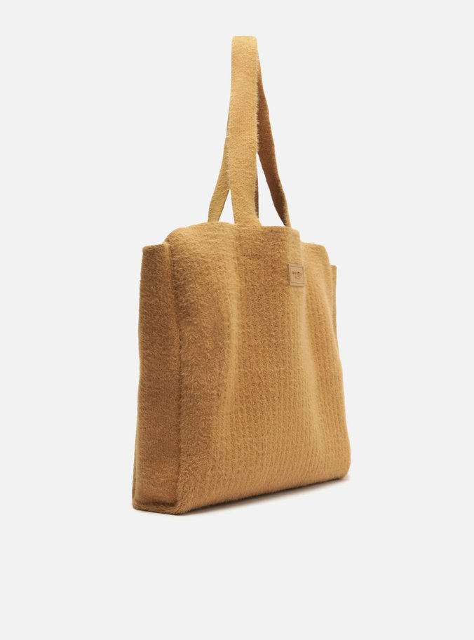 Bolsa Shopping Marrom Pelo Mônaco Grande