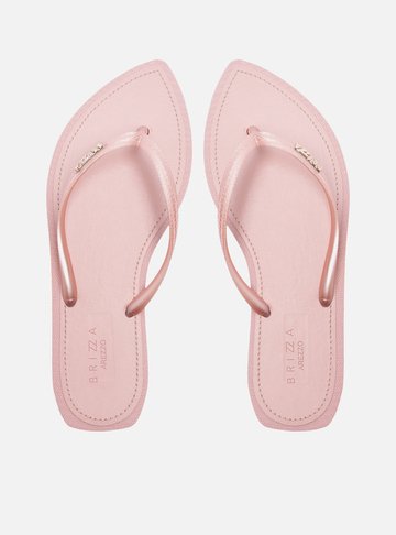 Chinelo de Dedo Rosa Bico Folha Brizza