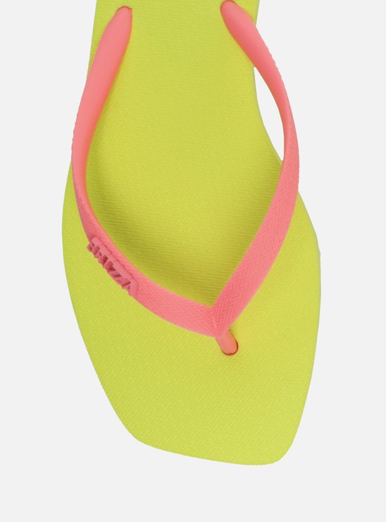 Chinelo de Dedo Multicolorido Bico Quadrado Brizza