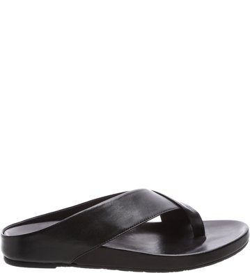 Chinelo Couro Dedo Savannah Preto