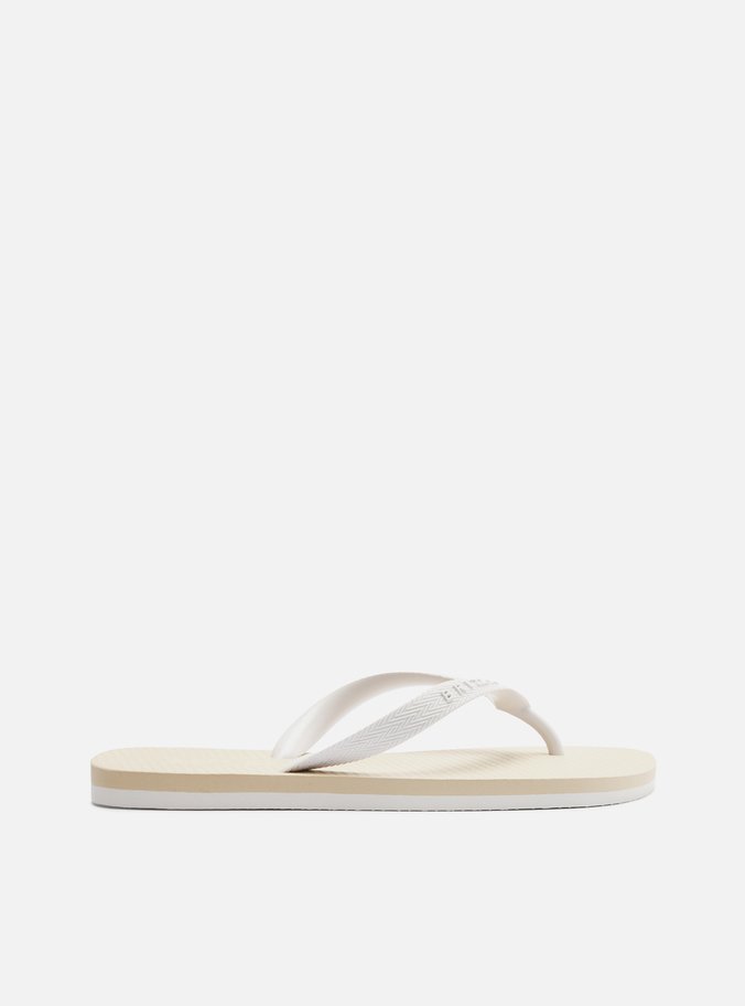 Chinelo de Dedo Branco Bicolor Roma Basics