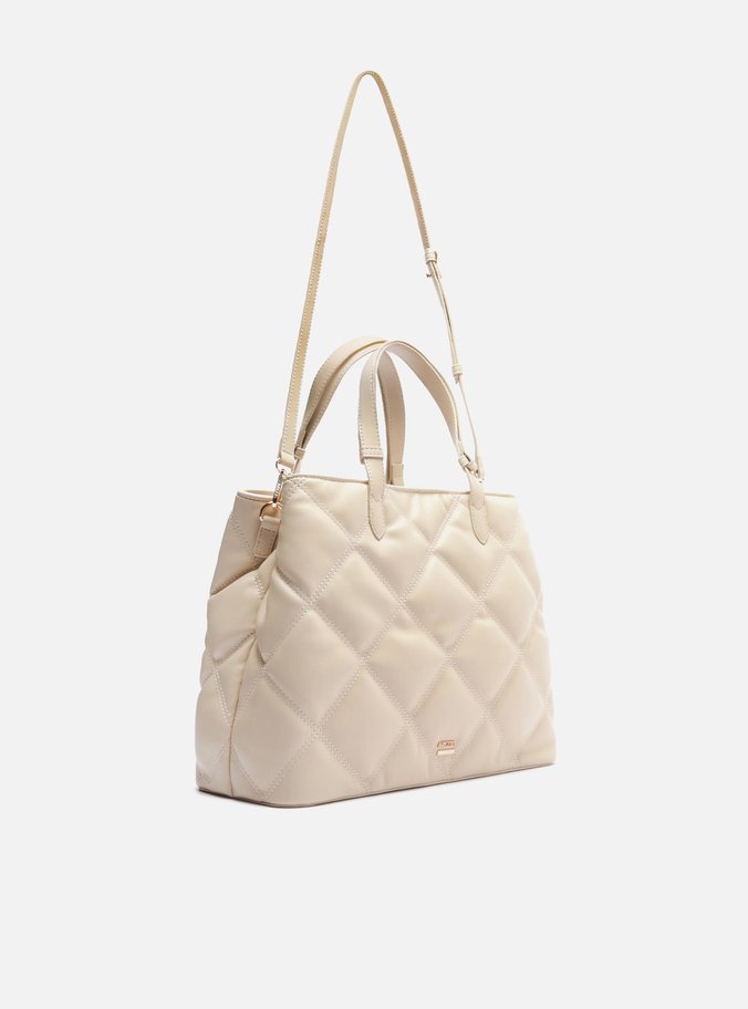 Bolsa Tote Off-White Matelassê Média
