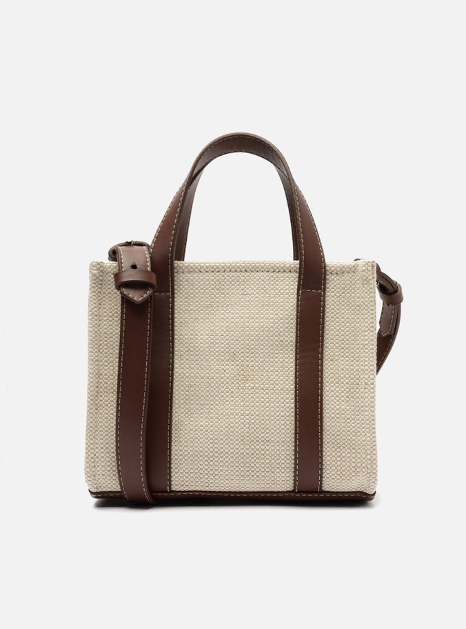 Bolsa Tote Cru Linho Pequena Lulu