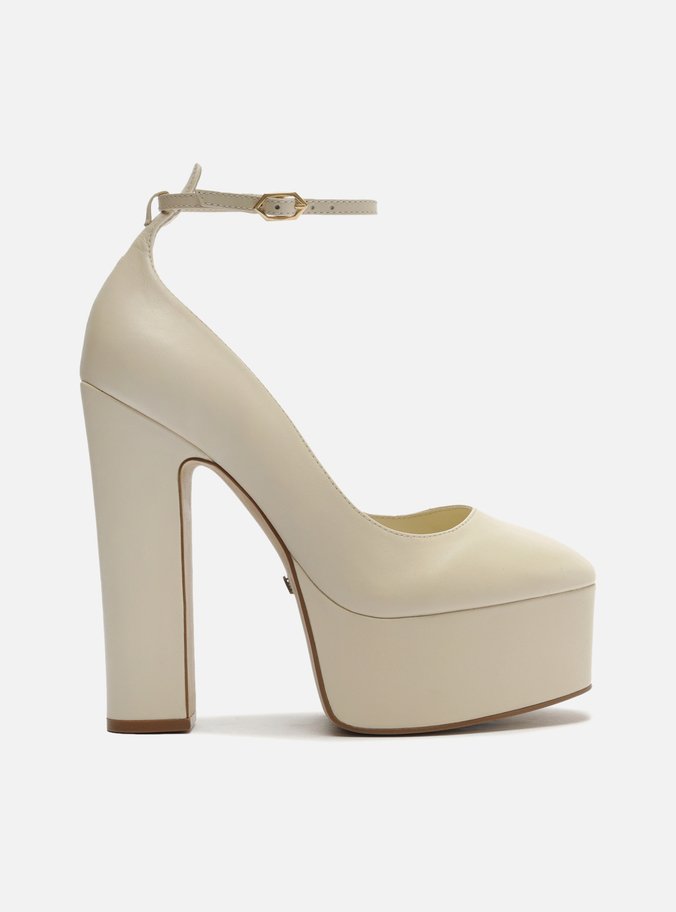 Sandália Off-White Couro Meia Pata Madison