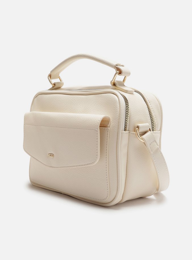 Bolsa Branca Tiracolo Média