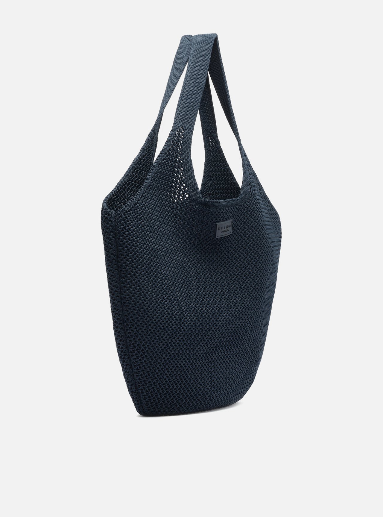 Bolsa Shopping Azul Knit Grande Brizza — foto 5