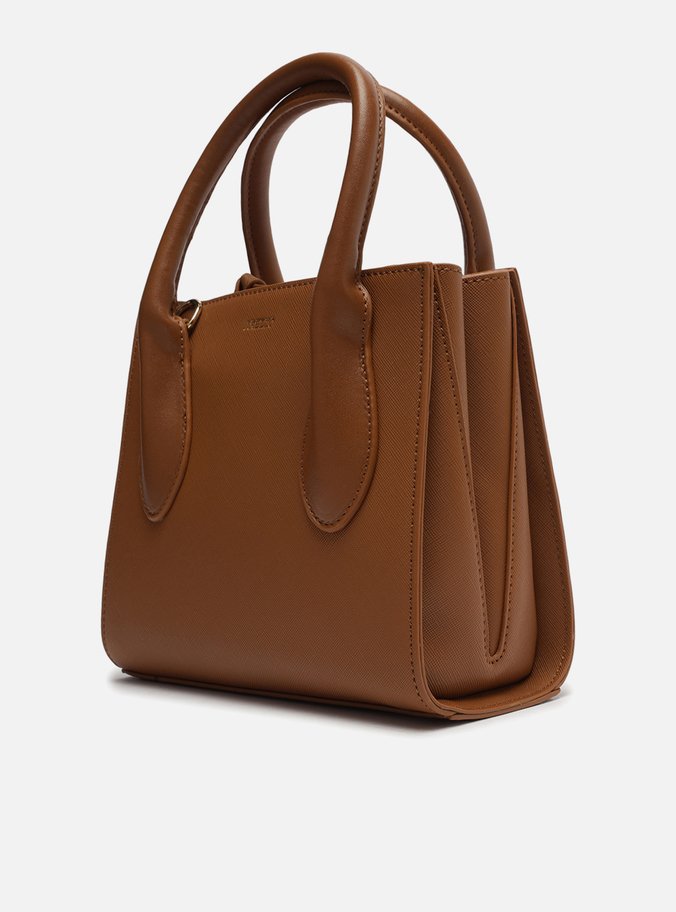 Bolsa Tote Marrom Linho Pequena