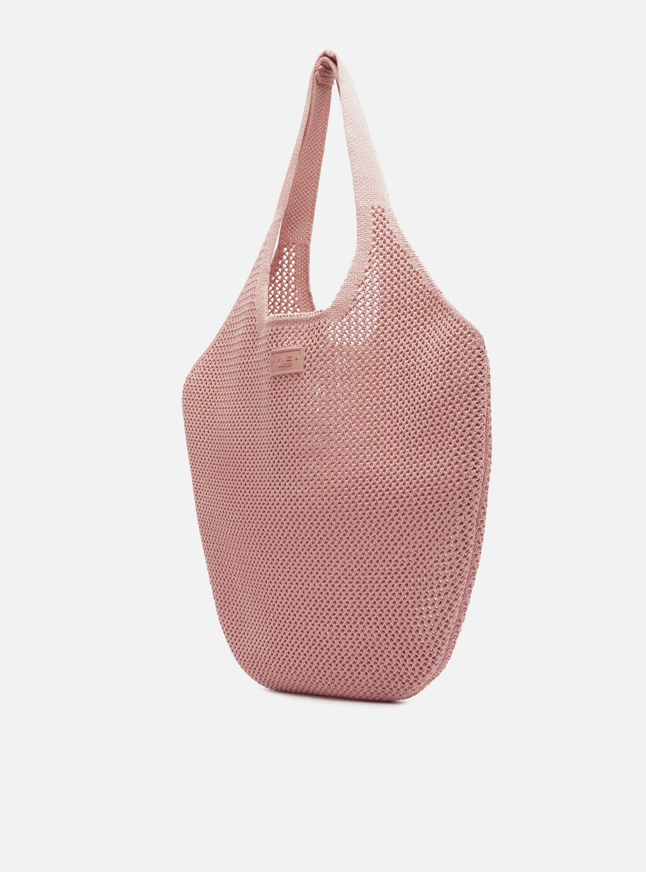 Bolsa Shopping Rosa Knit Grande Brizza — foto 2