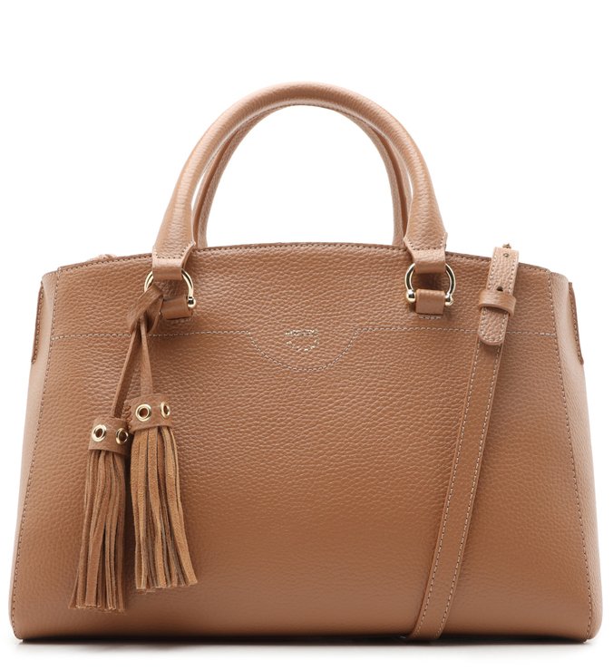 Bolsa Tote Nude Laila Grande Pale Nut