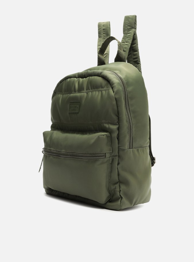 Mochila Verde Nylon Grande Sporty Brizza