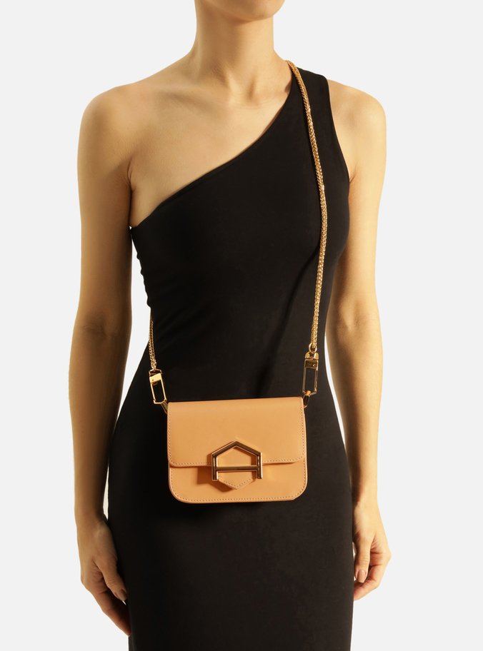 Bolsa Tiracolo Nude Couro A001 Pequena