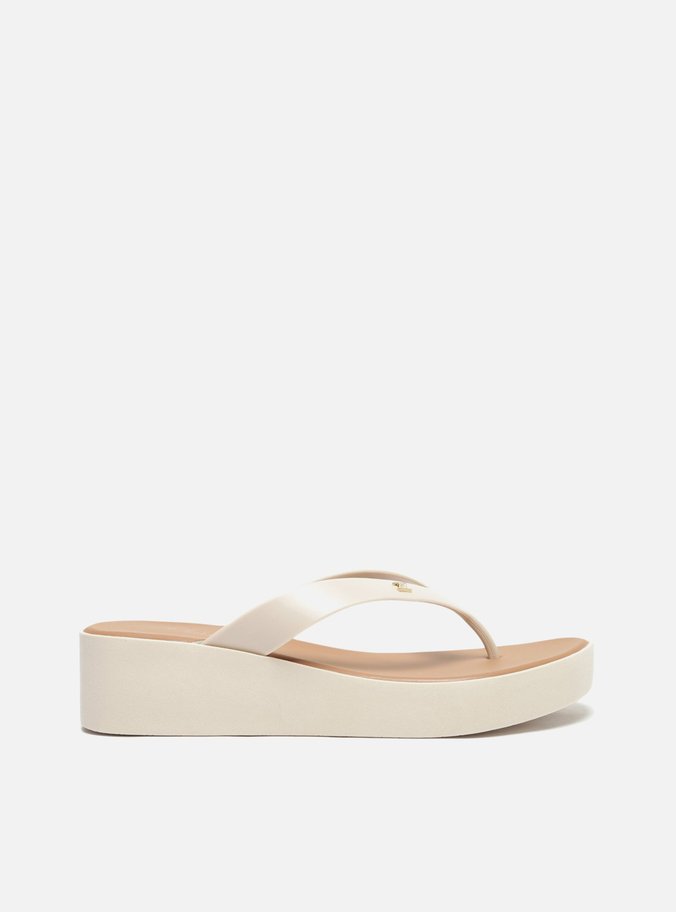 Sandália Off-White Injetada Plataforma Brizza