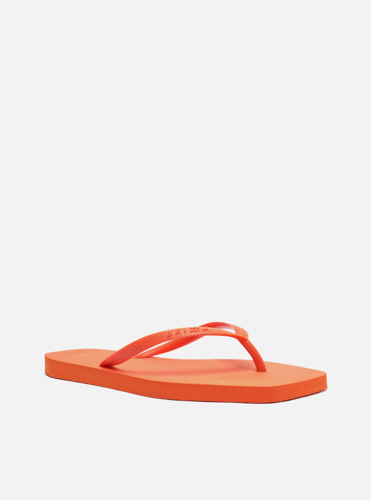 Chinelo de Dedo Laranja Básico Square Brizza — foto 2