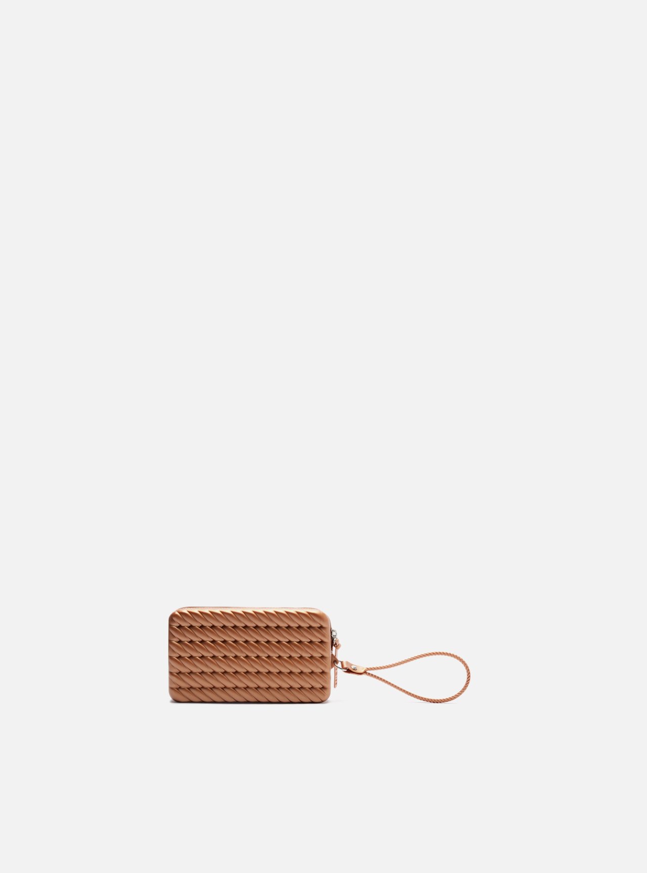 Clutch Marrom Metalizada Alça Marrocos — foto 2