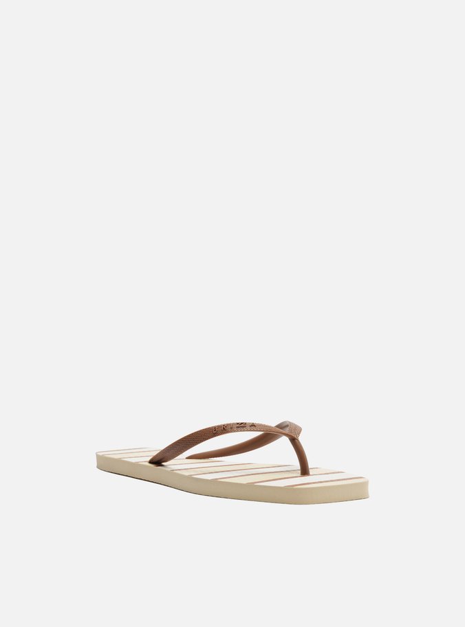 Chinelo Marrom Listrado Brizza