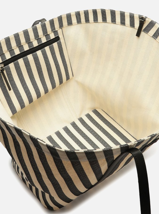 Bolsa Shopping Grande Preto Listras