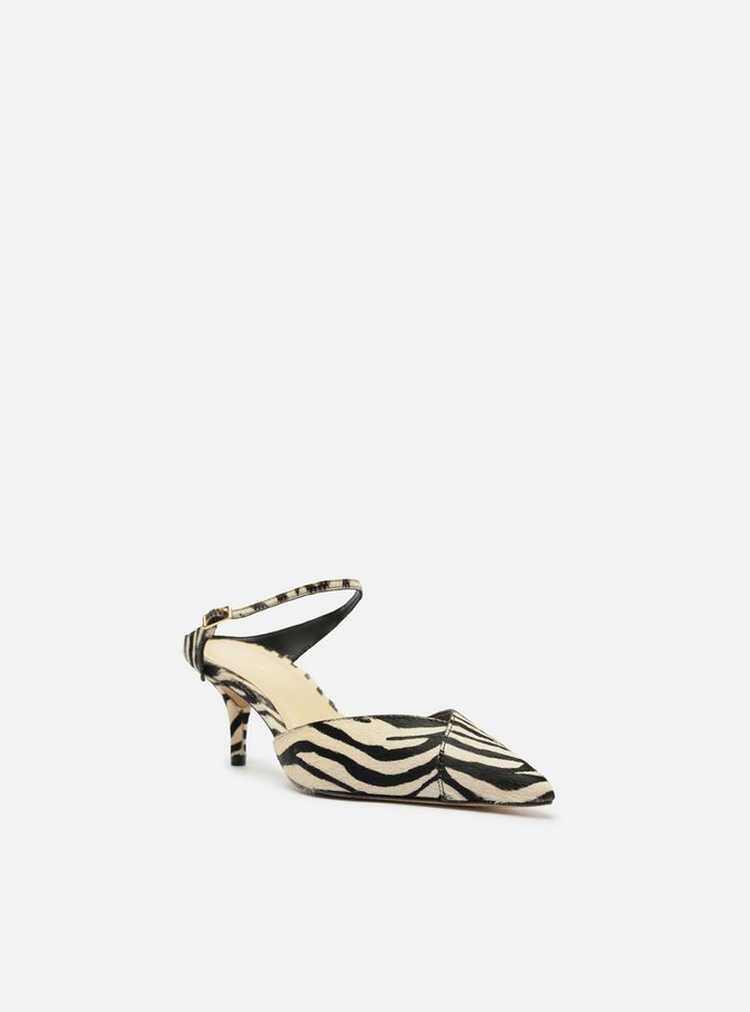 Mule Animal Print Salto Kitten Tira Instep