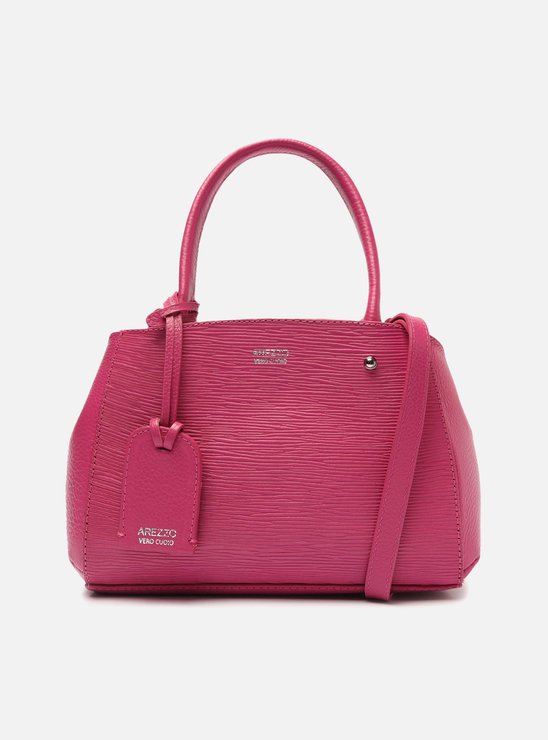 Bolsa Tote Rosa Couro Bella Pequena