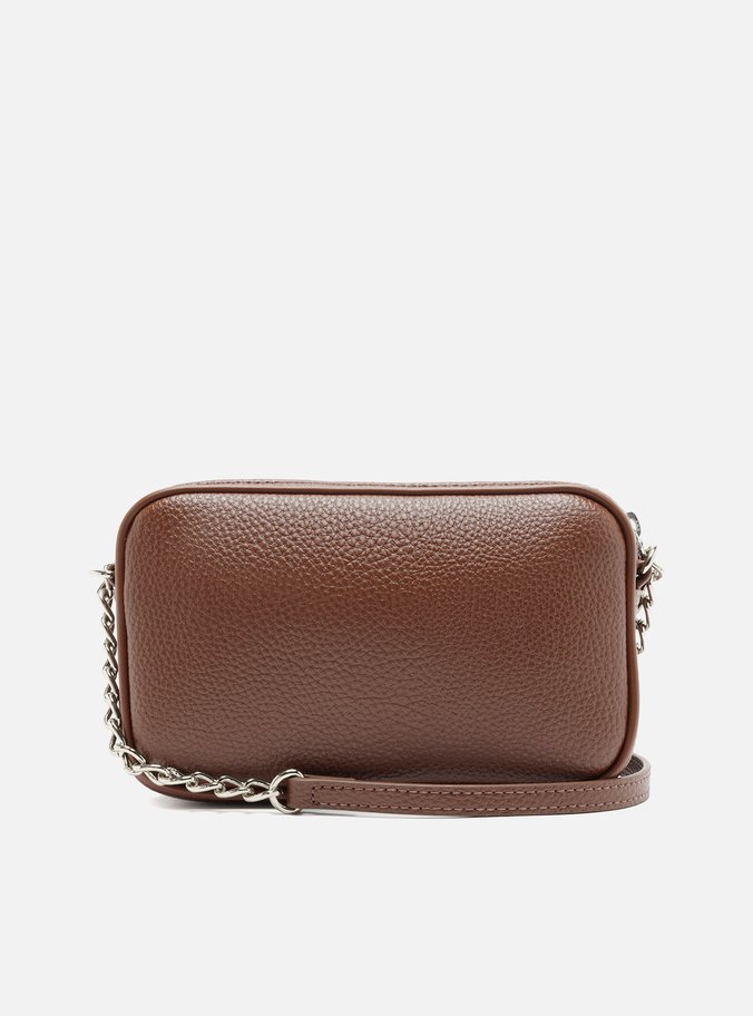 Bolsa Tiracolo Marrom Pequena Corrente Basic