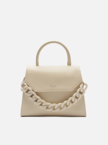 Bolsa Satchel Branca Iara Média