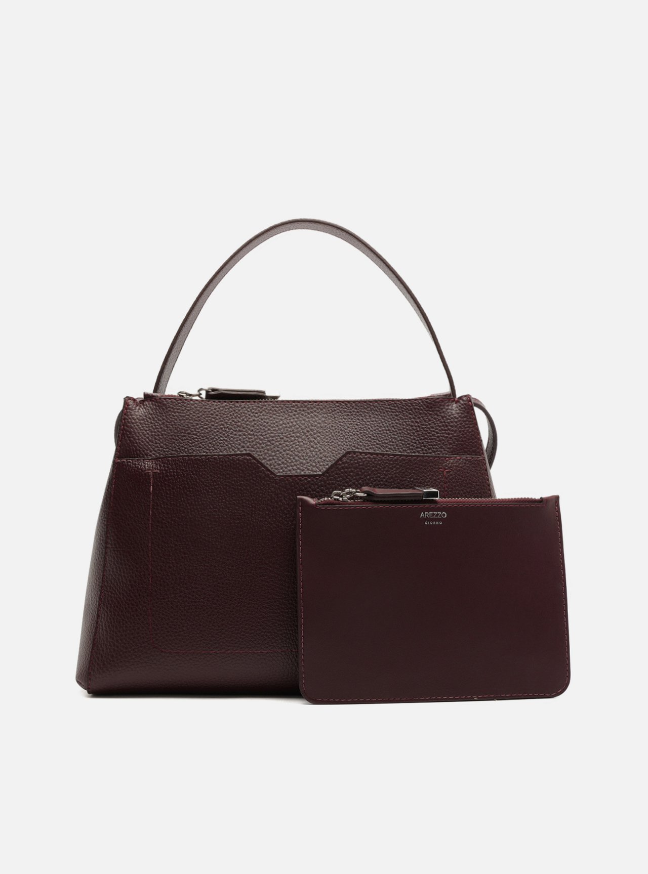Bolsa Tote Vermelha Grande Metais — foto 6