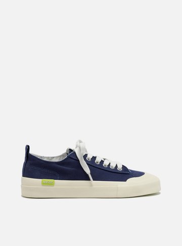Tênis Azul Lona Canelada Casual