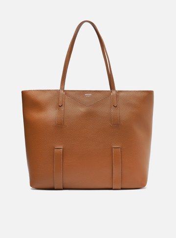Bolsa Shopping Marrom Carol Grande Tiras