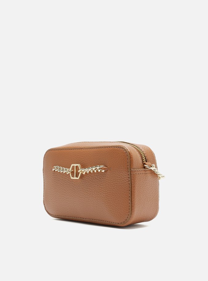 Bolsa Tiracolo Marrom Pequena Corrente ID