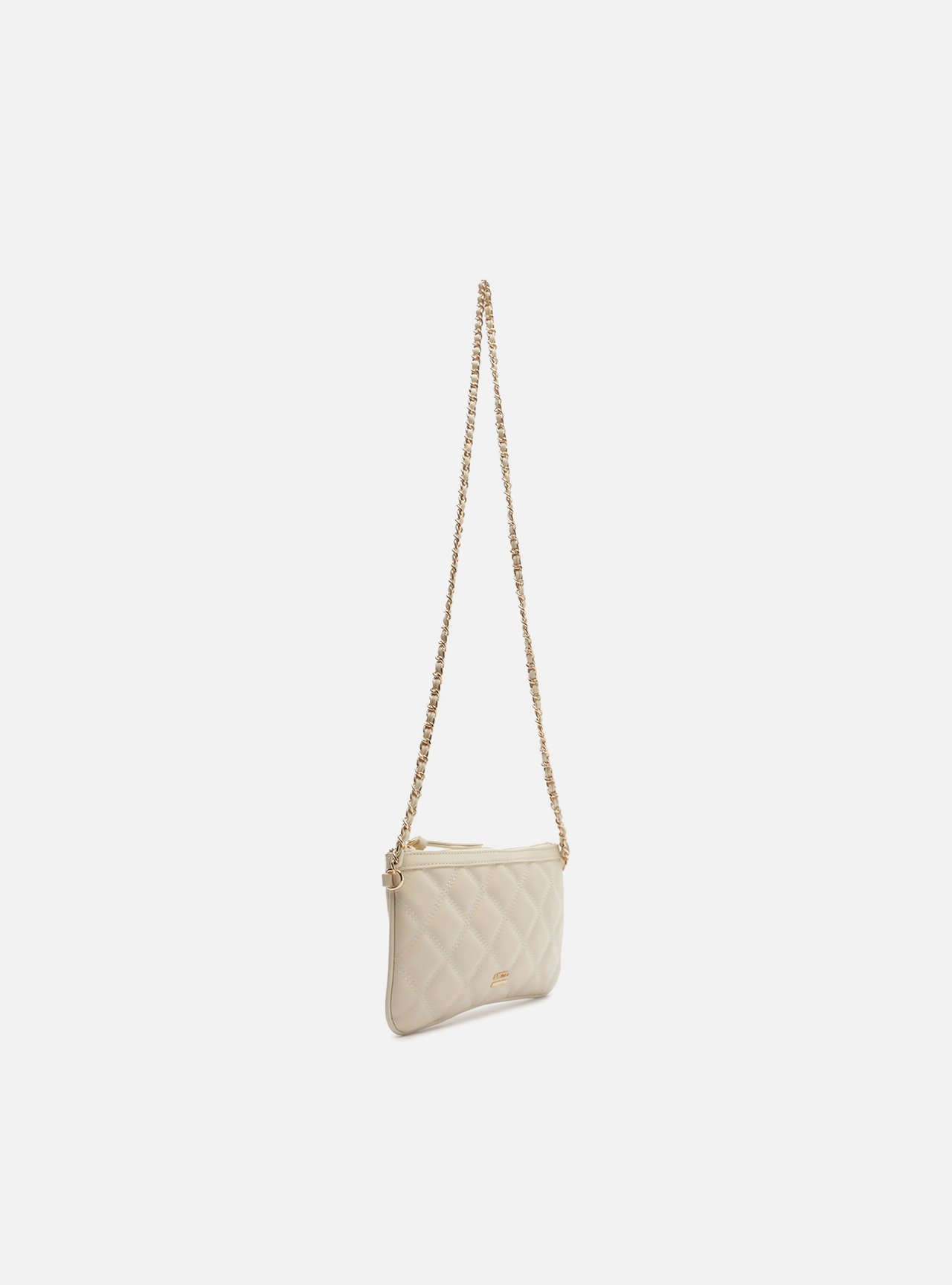 Bolsa Tiracolo Branca Pequena Matelassê Corrente — foto 5