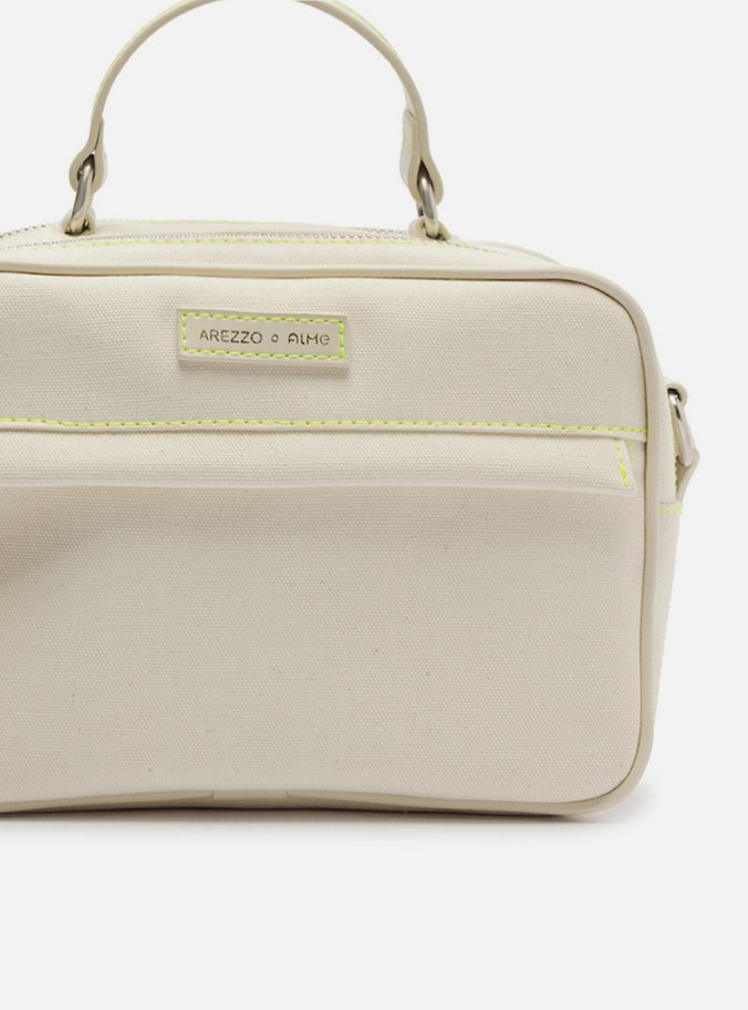 Bolsa Tiracolo Off-White Prione Média Alme