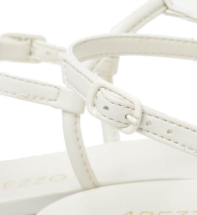 Sandália Rasteira Branca Slim Bianco