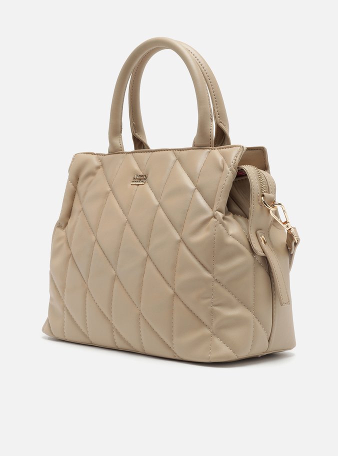 Bolsa Shopping Nude Grande Costuras
