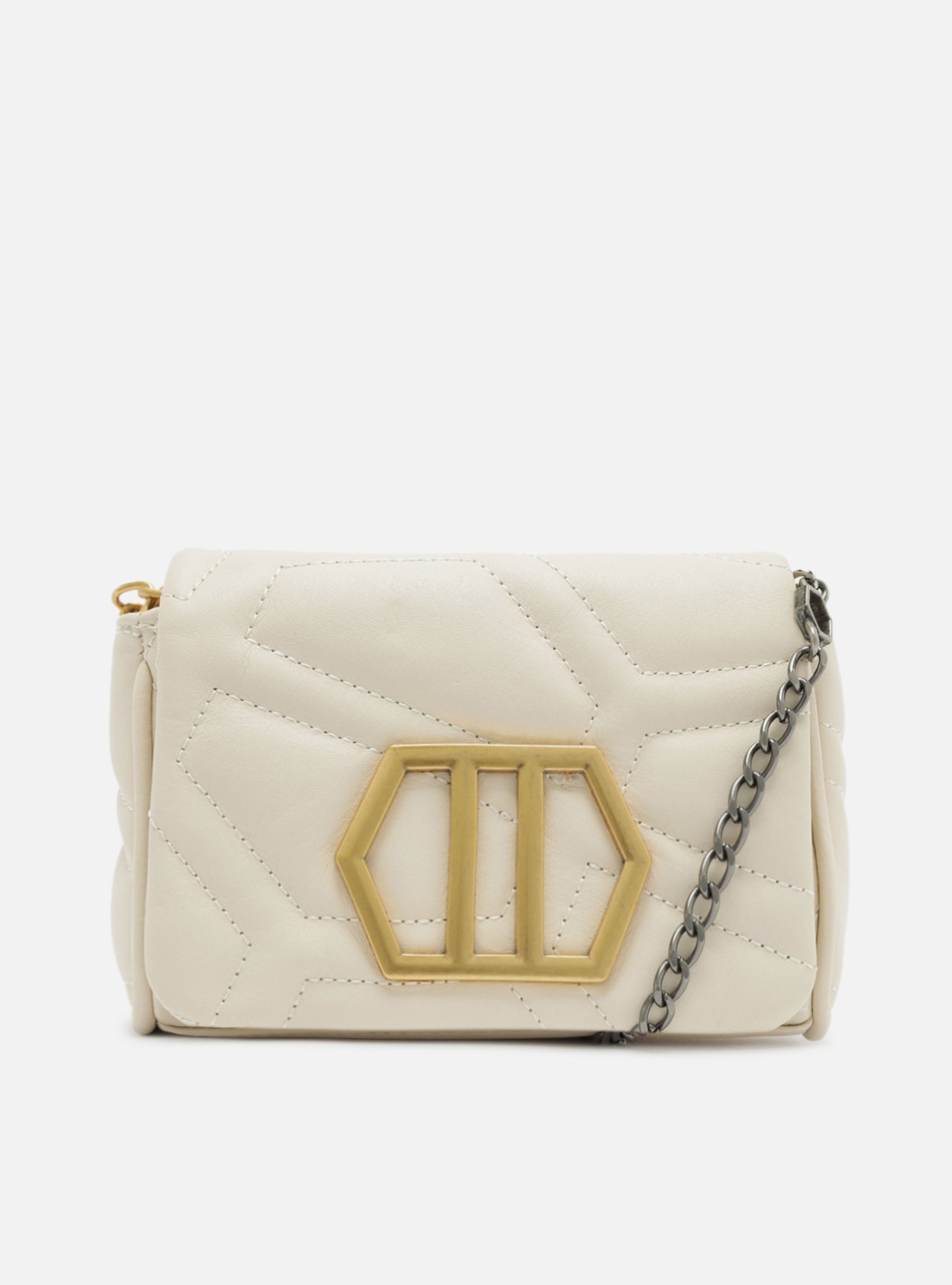 Bolsa Tiracolo Branca Couro Emma Pequena — foto 1