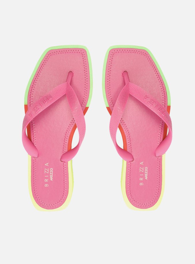 Chinelo de Dedo Rosa Color Square Brizza