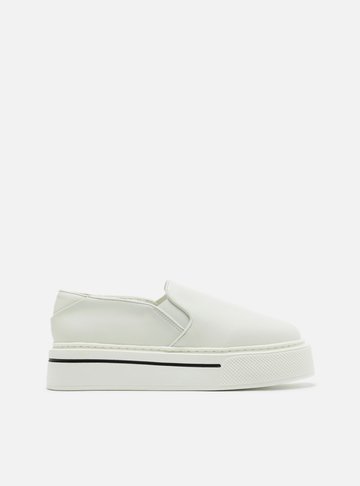 Slip On Branco Sola Alta
