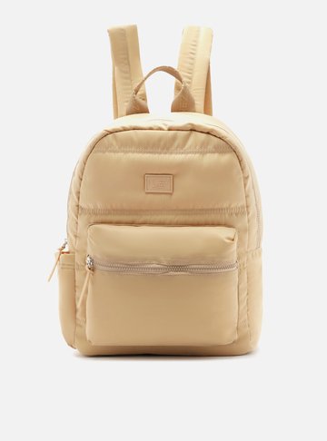 Mochila Bege Nylon Grande Sporty