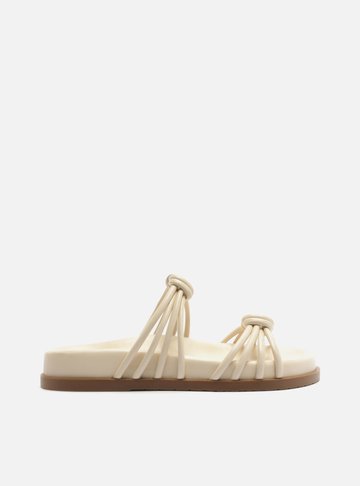 Sandália Papete Off-White Tiras Nós