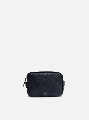 Bolsa Tiracolo Azul Couro Matelassê Gab Pequena