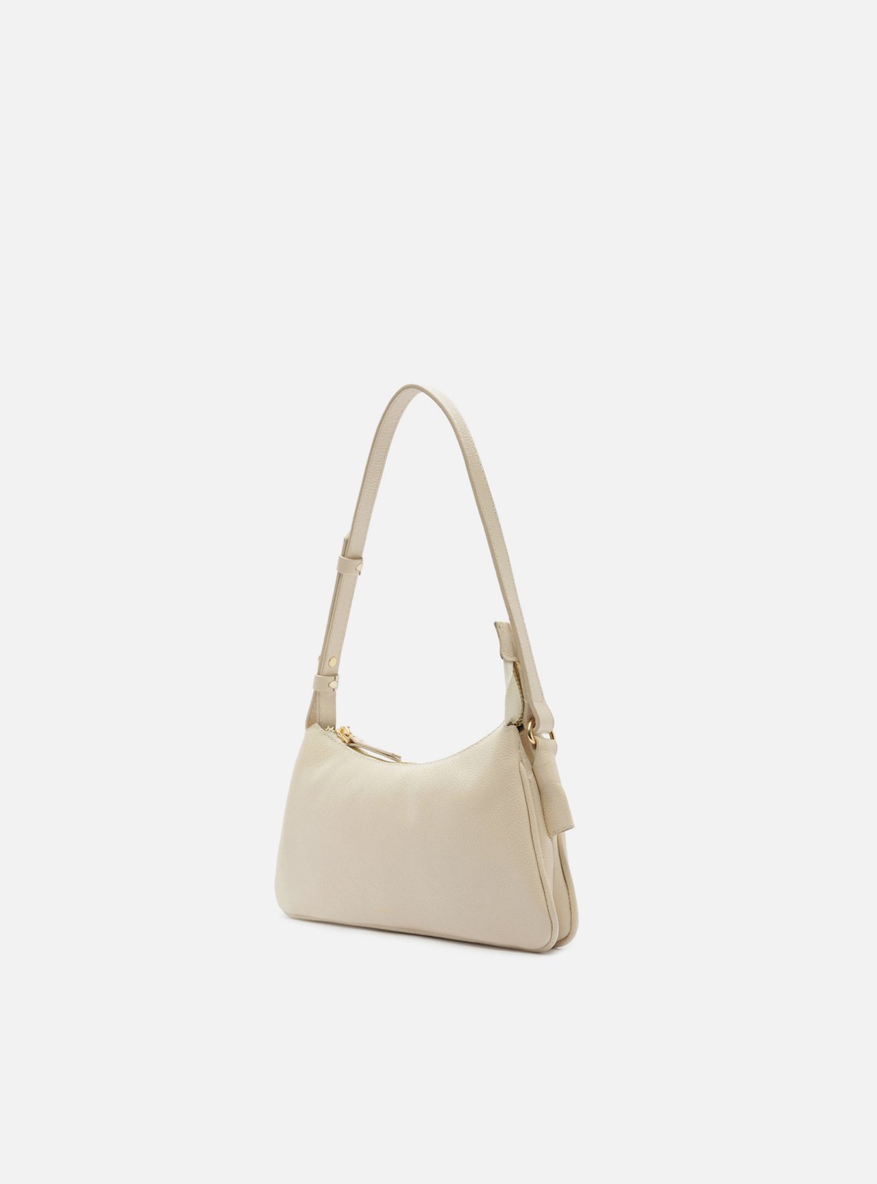 Bolsa Shoulder Off White Couro Pequena — foto 2